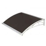  Nadstrešnica Za Vrata 82x120cm Bela Baza Ploča Bronza 6mm | Eponuda.com
