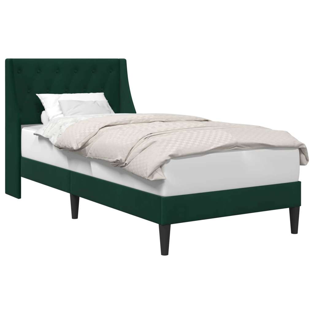  Okvir za krevet Tamnozelena 90 x 190 cm Baršun - Tamnozelena 90 x 190 cm | shoptok.hr