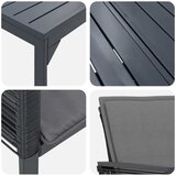  Vrtni set za objed 7 pcs Antracit poliratan | Eponuda.com