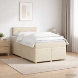  Boxspring krevet s madracem Krem 120 x 190 cm Tkanina | shoptok.hr