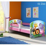  Dječji krevet ACMA s motivom, bočna roza 160x80 cm 01 Zoo | shoptok.hr