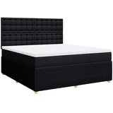  Krevet s oprugama i madracem crni 180x200 cm od tkanine | shoptok.hr