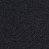 vidaXL podmetači 4 kom obični/crni 38 cm okrugli pamučni | shoptok.hr