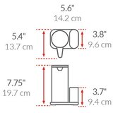 simplehuman Bijeli metalni automatski držač za deterdžente – | shoptok.hr
