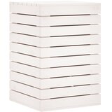  Košara za rublje bijela 44x44x66 cm od masivne borovine | Shoptok.si