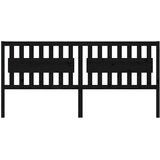  Uzglavlje za krevet crno 205,5 x 4 x 100 cm od masivne borovine | Eponuda.com