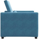SOFA na razvlačenje Singl s kotačima Plava Baršun | shoptok.hr