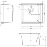  Set SHR Quadra UM 102 + slavina C02 Cemento | shoptok.hr