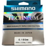 Shimano najlon monofil technium, 200 m, 0.185 mm, sivi cene