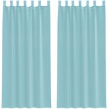 Voile zavjese s petljama 2 kom. tirkizne 140x225 cm | Shoptok.si