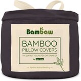 Bambaw Prevleke za blazine iz bambusa 50 x 70 cm, 2-​delni set - Charcoal Cene