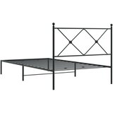 vidaXL Metalni okvir za krevet s uzglavljem crni 100x190 cm | shoptok.hr