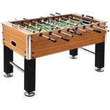 Stolni nogomet čelični 60 kg 140x74,5x87,5 cm svjetlosmeđi/crni