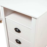  Radni stol Hill bijeli 150 x 50 x 74 cm od masivne borovine | shoptok.hr