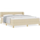  Box Spring Postelja z Blazino v Kremni - 180x200 cm Tkanina, (22051445) | Shoptok.si