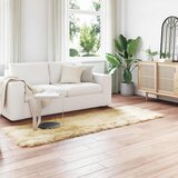  Tepih od umjetne ovčje kože TAFALLA Krem 80 x 250 cm Poliester | shoptok.hr