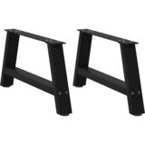 vidaXL Noge stolića za kavu A-oblika 2 kom crne 60x(30-31) cm čelik Cijene