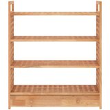  Stalak za cipele s ladicom 70x27x81 cm od masivnog drva oraha | Eponuda.com