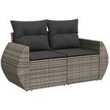  8-dijelni set vrtnih sofa od poliratana s jastucima sivi | shoptok.hr