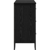  Komoda Crni hrast 91x35.5x74.5 cm Inženjersko drvo | shoptok.hr