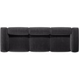 Cosmopolitan Design Temno siva sedežna garnitura iz rebrastega žameta 364 cm Bergano – | Shoptok.si