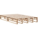 vidaXL Krevet s regalom za knjige bez madraca 135x190 cm od borovine Cijene