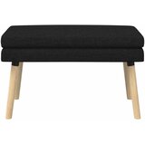  Klupa s dvostrukim slojem Crna 80 x 40 x 47 cm Tkanina | shoptok.hr