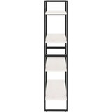 Ormarić za knjige s 4 razine bijeli 80x30x140 cm od borovine | shoptok.hr