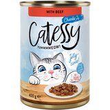  Varčno pakiranje Catessy koščki v omaki ali želeju 24 x 400 g - Z govedino v želeju | shoptok.hr
