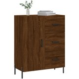  Komoda boja smeđeg hrasta 69,5x34x90 cm od konstruiranog drva | shoptok.hr