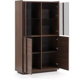 Kave Home Smeđa vitrina u dekoru oraha 100x170x40 cm Onix – | shoptok.hr