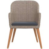  7-dijelni vrtni blagovaonski set s jastucima smeđi | shoptok.hr