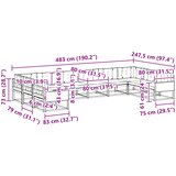  Set vanjskih sofa 10 kom. Prirodna i svjetlosiva | shoptok.hr