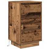 Noćni ormarić s LED svjetlima boja drva 38x34x65 cm | shoptok.hr