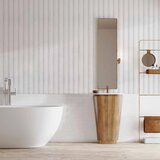  Tapeta - Wooden Texture - Symmetrical vertical lines on a white background. 50x1000 Vodootporna | shoptok.hr
