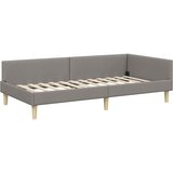  Kutni okvir kreveta Sivo-smeđa 80 x 200 cm tkanina | shoptok.hr