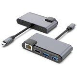 INF 6-v-1 zvezdišče usb-c s hdmi, RJ45 in usb 3.0, (21778800) | Shoptok.si