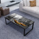 The Living Store Klubska mizica s steklenim namizjem pravokotna - Klubska Mizica, (21835638) | Shoptok.si