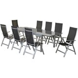 Gardenson Vrtni Set Carrara, 9-Delni, Raztegljiva Miza | Shoptok.si