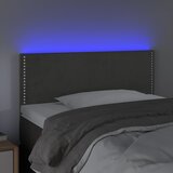  LED uzglavlje tamnosivo 90x5x78/88 cm baršunasto | shoptok.hr