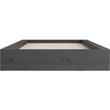  Okvir za krevet sivi 135 x 90 cm bračni od masivnog drva | Eponuda.ba