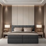 Boxxx POSTELJA Z VZMETNICO 160 cm x 200 cm , tekstil antracit | Shoptok.si