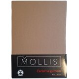 STOTEX Čaršav od pamučnog žerseja Mollis 041 90x200x25cm braon | Eponuda.com