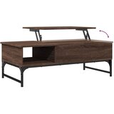 Stolić za kavu boja hrasta 100 x 50 x 35 cm od drva i metala | shoptok.hr