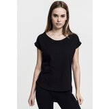 UC Ladies Women's T-shirt with a long back in the shape of Slub in black color Cene