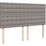  Otomanski krevet s madracem smeđesivi 180x200 cm od tkanine | shoptok.hr