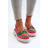 S. BARSKI Women's Flat Heel Sandals with Orange Decoration D&A | Shoptok.si