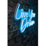Wallity Zidna LED dekoracija Live Your Dream, 375 cm, IP67, 12V, Plava Cene