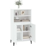  Visoka komoda bijela 60x36x110 cm od konstruiranog drva | shoptok.hr