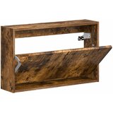  Ormar za cipele na zidu ZWOLLE 71 x 17 x 43 cm Dimljeni hrast | shoptok.hr